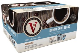 Victor Allen Donut Shop Coffee 80 Count Keurig K cup Pods FREE SHIPPING - $38.99