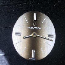 Bulova Accutron Watch Dial 20 X 23.7mm Ladies 1970 - $15.62