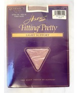 Hanes Fitting Pretty Light Support Pantyhose Sandalfoot Town Taupe Queen... - £5.94 GBP