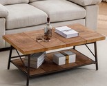 Farmhouse Coffee Tables For Living Room, 2-Tier Wood Rustic Center Table... - $426.99
