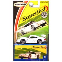 Matchbox 2004 Superfast 35th Anniversary Porsche 911 GT1 in White #70 - $43.11