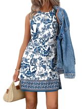 Casual Dresses for Women Crewneck Sleeveless Tank Dress Summer Spring Boho - $26.40