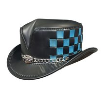Steampunk Biker Leather Top Hat  - £254.52 GBP