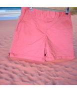 Ann Taylor Loft Women&#39;s Size 6 Peach Mid Rise Shorts Cotton Spandex Casu... - $179.66 MXN
