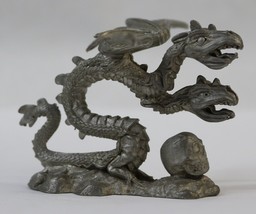 VTG Spoontiques PP636 Pewter Miniature Double Head Dragon and Skull 1987 1-5/8&quot;T - £23.97 GBP