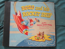 1947 Bozo The Clown &amp; His Rocket Ship - Capitol Records Book / Sleeve Set - £15.71 GBP