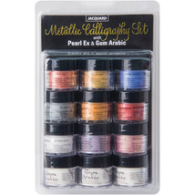 Jaquard PearlEx Metallic Calligraphy Set-Assorted Colors - £20.75 GBP