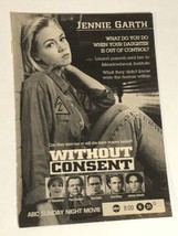 Without Consent Print Ad Advertisement Jennie Garth Paul Sorvino Eric Cl... - £4.74 GBP
