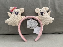 Disney Parks Mickey Minnie Mouse Ghost Ears Pink Headband NEW Halloween - $835.14 MXN