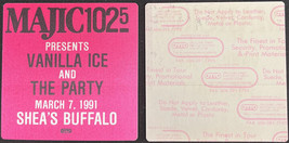 Vanilla Ice OTTO Cloth Backstage Pass from the 1991 Extremely Live Tour ... - £5.42 GBP