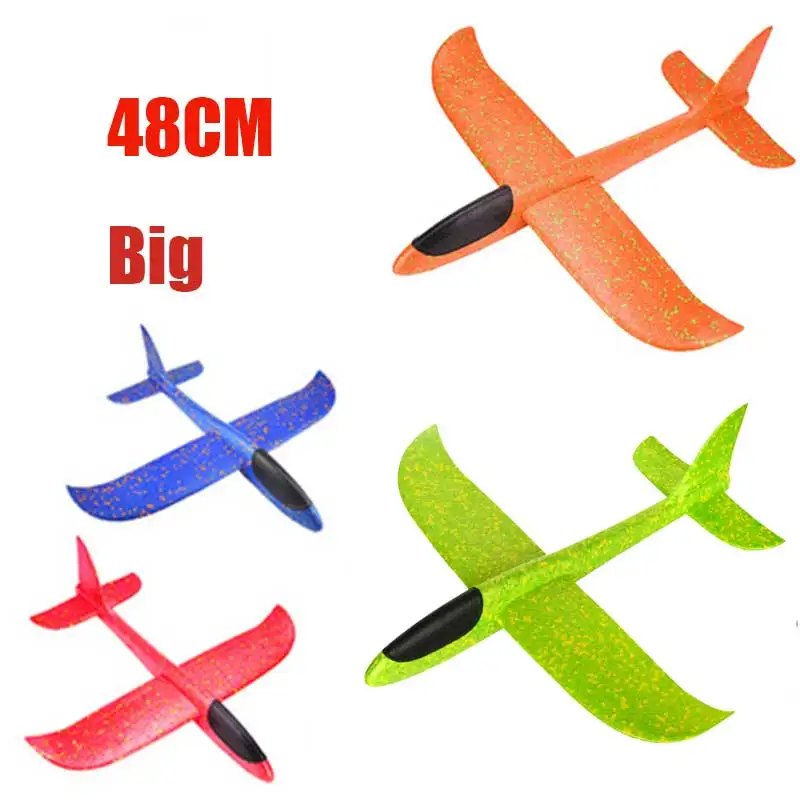 Play 48cm Big Hand Launch Throwing Foam Palne EPP Airplane Model Glider Plane Ai - £23.54 GBP