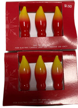 Holiday Time Orange Flame Bulbs Candelabra (C7) Base 120V 7W 60Hz AC Set... - $13.85