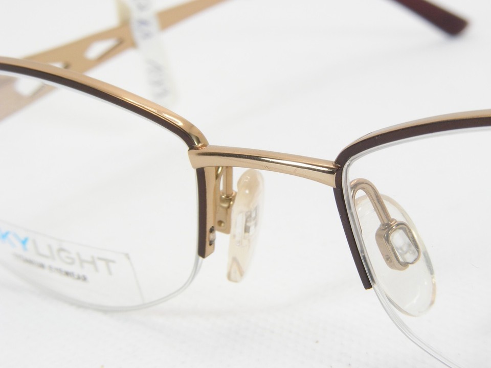 SKYLIGHT BI581-12 Gold / Bronze-Brown EYEGLASSES GLASSES BETA-TITANIUM 52-18-135 Item image 9