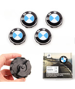 4x BMW Blue White 68mm FLOATING Wheel Center Caps E81/E87/E88/F20/F21 - $1,297.68 MXN