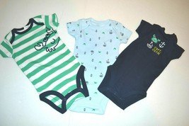 Just One You Carter Infant Boys 3 Pack Bodysuit Capt. Cutie Size 9M NWT - $9.94