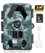 TSPCASE Trail Camera 5K 60MP Game Camera with 130°Wide Angle, 0.05s Moti... - £141.11 GBP