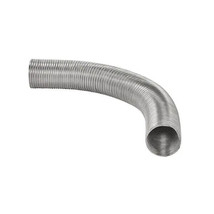 Master Flow AF8X96 8 in. x 8 ft. Aluminum Mill Flex Expandable Duct Pipe 200 CFM - £33.51 GBP