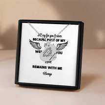 Heart Necklace I&#39;ll cry for you forever, memorial necklace, gift for her... - $793.13 MXN+