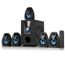 beFree Sound 5.1 Channel Surround Sound Bluetooth Speaker System- Blue - £73.03 GBP