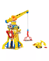 Bark Yard Crane Tower Playset with Rubble Action Figure, Toy Bulldozer Kinetic B - £67.94 GBP