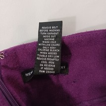 New York & Company Women's Purple Belt Stretch Skirt Size 4 image 4