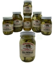 CLASSIC DILL PICKLES - 100% Natural NO SUGAR 1-12 Quart Jars Amish Homem... - £9.29 GBP+