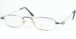 Vintage FREE ART 376 Col.007 Oro/Negro Gafas Marco 47-22-145mm - $46.04