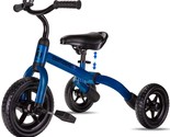 3 In 1 Tricycle For Toddlers Age 2 3 4 Year Old, Folding Kids Bikes With... - $118.99