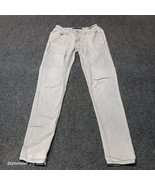 Levi Jeans Women 24x30 Gray Skinny Stretch Low Rise Ladies Casual Pants - $12.83