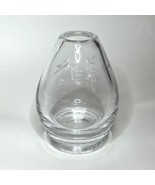 Vintage Kosta Sweden Etched Glass Vase w/ Singing Bird - $461.34 MXN
