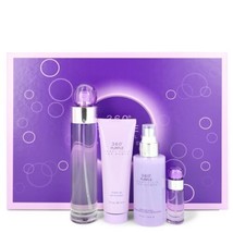 Perry Ellis 360 Purple Gift Set -- 3.4 oz Eau De Parfum Spray + .25 oz Mini - £28.54 GBP