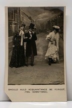 Bamforth Should Auld Acquaintance Be Forgot Yes, Sometimes 1909 Postcard F13 - £4.82 GBP