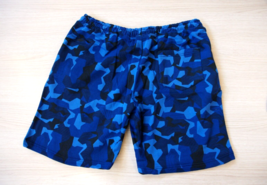 New Blue Geometric Camouflage Knee Shorts - XL - £6.43 GBP