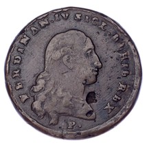 1799 Naples Royaume, Bourbon Autonomie Interne, 4 Tornesi Très Fin Km #227 - $17,420.21 MXN