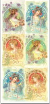 1 Sheets tickers Victorian Ladies Stickers Planner Stickers for DIY Scra... - £4.64 GBP