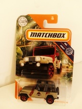 Matchbox 2020 #72 Jeep Wrangler Rollbar (18#) Jurassic Park MBX Jungle Series - £11.98 GBP