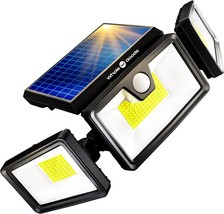 Solar Outdoor Wall Lights 216 LED Solar Powered Waterproof Motion Sensor... - $36.62
