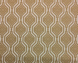 Ballard Design Channing Malta Inside Out® Gold Geometric Fabric By The Yard 57&quot;W - £25.69 GBP