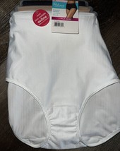 Vanity Fair Radiant ~ Womens Brief Underwear Panties 3-Pair Nylon (H) ~ L/7 - £18.69 GBP