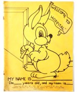 1976 Welcome To Hospital Coloring Booklet Vintage Children&#39;s UNUSED DWW13D - $551.77 MXN