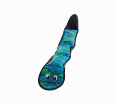 Outward Hound Invincibles Dog Toy Snake 3 Squeakers Blue/Green Large - £1.55 GBP