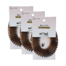 Lot of 9 Scunci Effortless Beauty Stretch Hair Comb Assorted Colors - $12.25