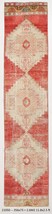 2x12 Vintage Persian Runner Rug, Faded Red And Beige Long Hallway Kitchen Rug Da - £301.96 GBP