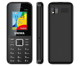 UNIWA E1802 Dual Sim Card Flashlight FM Radio Multimedia 2g Mobile Phone Black - £39.15 GBP