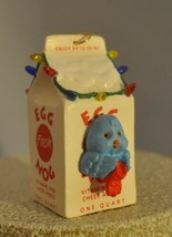 Hallmark - Egg Nog Nest - Bird in Nest - Carton w/ Lights Ornament - £11.07 GBP