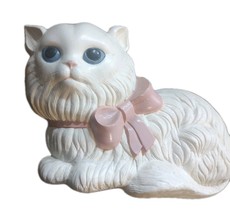 Granny Molded Plastic Cat Wall Decor Hanging Shelf Sitter Cream Pink Bow... - $9.99