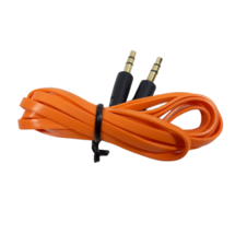 3.5mm Male to Male Stereo Flat Wire Audio Cable - Orange - $7.91