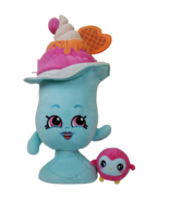 Shopkins Plush Suzie Sundae Squeezamals Owl Lot Pink Huge Milkshake Soft... - $264.57 MXN