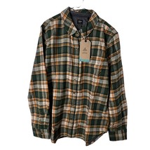 Prana Women&#39;s Large Golden Canyon Flannel Plaid Soft Pine Snap Button Shacket - $19.38