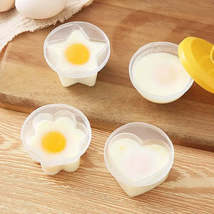 Shaped Egg Poachers Set 4 Pack - Microwave Egg Cookers - £10.24 GBP